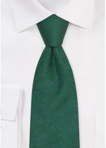 Elegante Leinenkrawatte in Dark Green