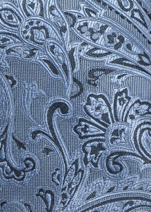 Hosenträger-Set dunkelblau hellblau Paisley Detailansicht