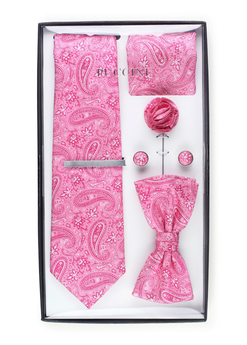 Geschenkbox Paisleymuster pinkfarben  mit