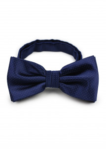 elegante Fliege dunkelblau mit Punkten