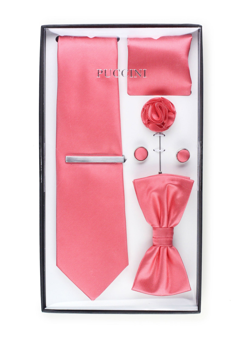Geschenk-Set Krawatte Herren-Schleife Tuch und