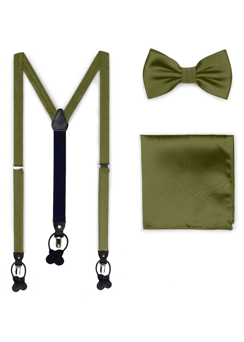 Geschenkset Hosenträger, Herrenfliege,