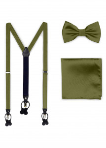 Geschenkset Hosenträger, Herrenfliege,