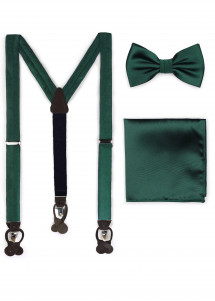 Geschenkset Hosenträger, Herren-Schleife, Ziertuch