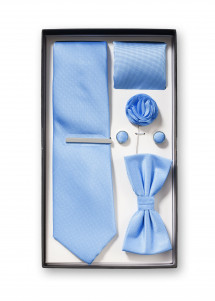 Geschenk-Set Businesskrawatte Fliege Tuch Struktur