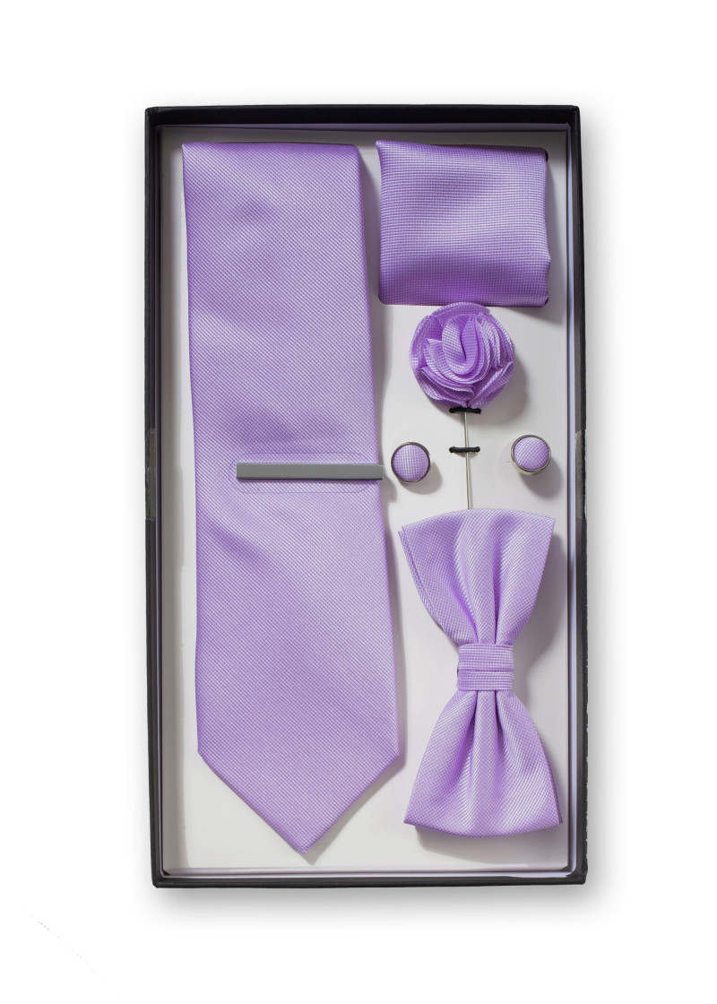 Geschenk-Set Businesskrawatte Schleife Tuch