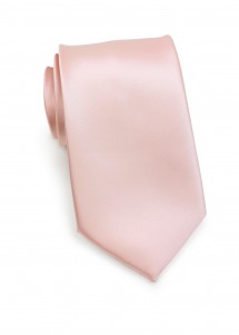 Krawatte unifarben pastellrosa elegant