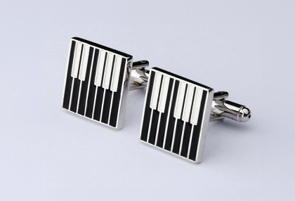 Stilvolle Manschettenknöpfe im Keyboard-Design