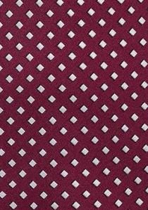 Krawatte Punkte-Vierecke burgunderrot