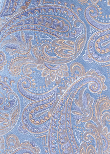 Stoffbild aus Set in Blau mit Paisley-Muster