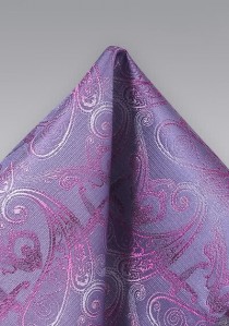 Ziertuch dezentes Paisley-Muster lilafarben
