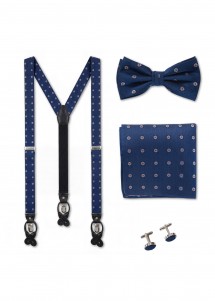 Stilvolles Accessoire-Set Dunkelblau mit