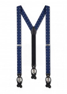 Hosenträger aus Set Blau mit Blumenmuster