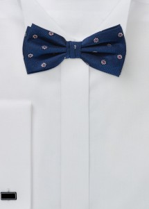 Fliege aus Set Blau mit Blumenmuster