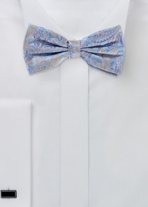 Fliege aus Set in Blau mit Paisley-Muster