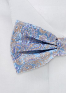 Fliege aus Set in Blau mit Paisley-Muster Zoombild