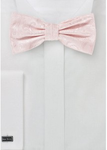 Fliege aus Set mit Paisley-Motiv in Rosé