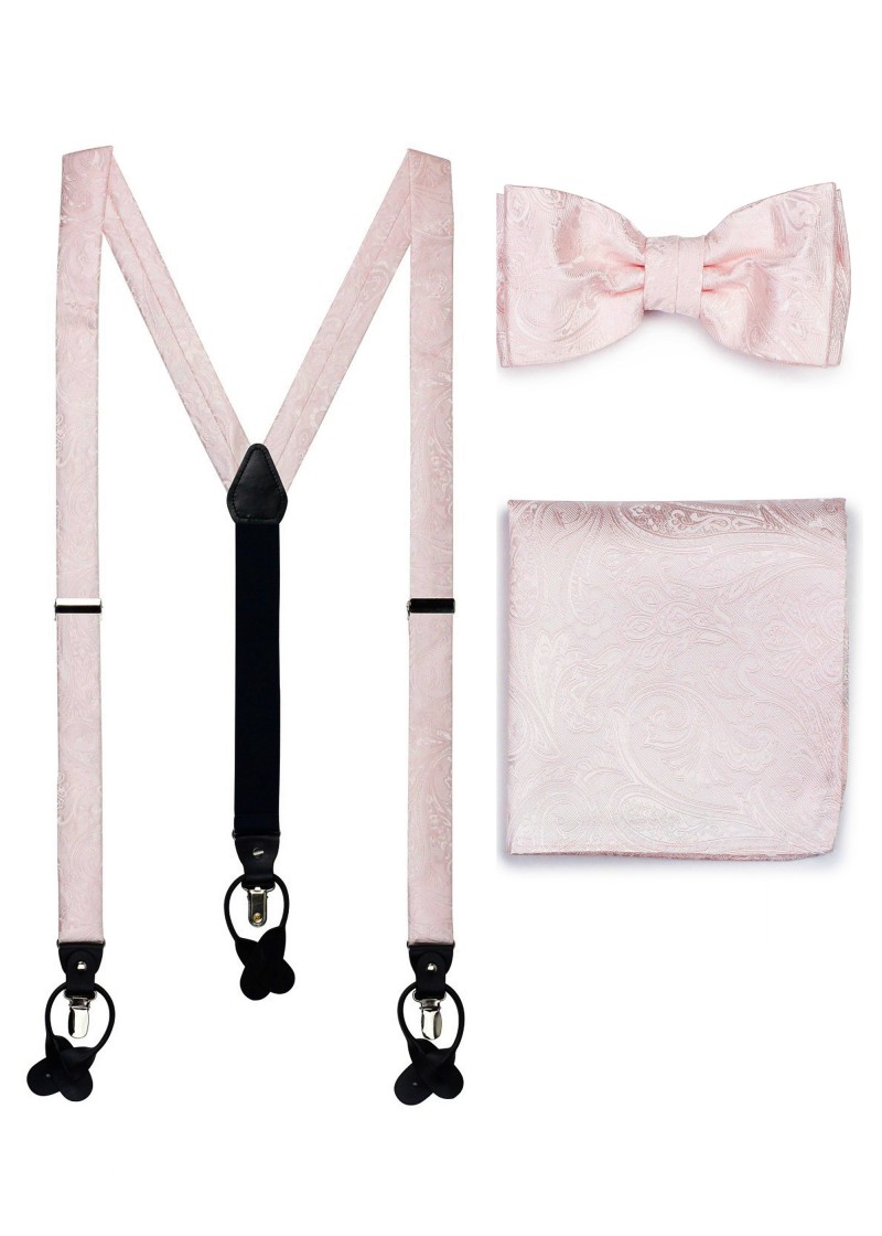 Set Herrenschleife Kavaliertuch Hosenträger