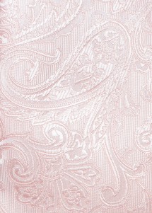 Set aus Hosenträger, Fliege, Einstecktuch in Rosé Paisley Stoffbild