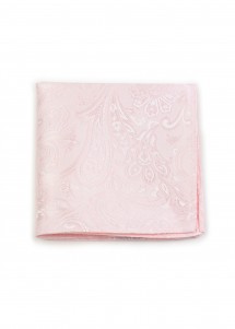 Ziertuch aus Set Paisley-Muster in Rosé