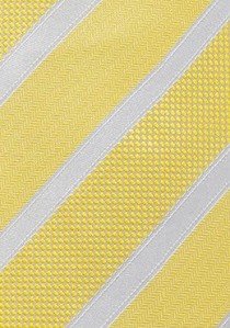 Linien-Krawatte gelb strukturiert