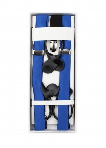 königsblaue Hosenträger aus Set einfarbig
