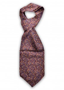 Ascot mit Paisleymotiv in braunrot