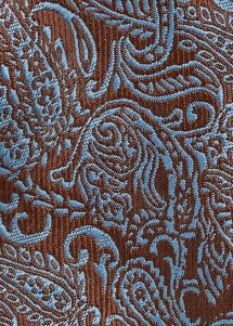 Geschenk-Set Paisley Blau und Braun Stoffansicht
