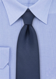 XXL-Businesskrawatte navy Struktur elegant