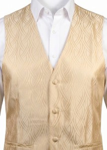 Herrenweste mit Zopfmuster  Creme / Beige Ashford