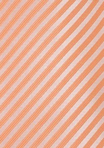 Orange Krawatte mit Streifen