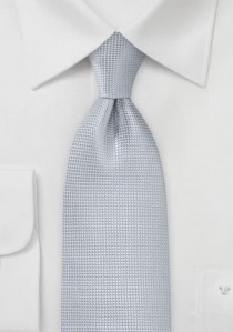 Krawatte einfarbig Struktur hellgrau