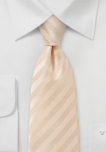 Streifen-Krawatte apricot