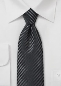 Krawatte Streifen-Struktur nachtschwarz