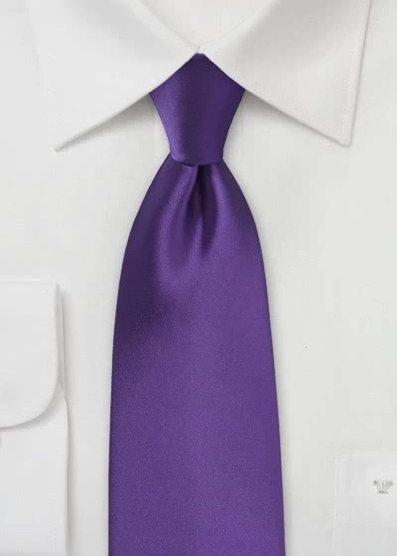 Markante Krawatte violett Poly-Faser