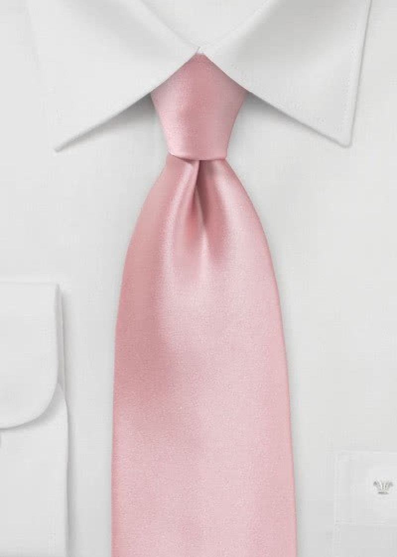 Modische Kravatte rosé Poly-Faser