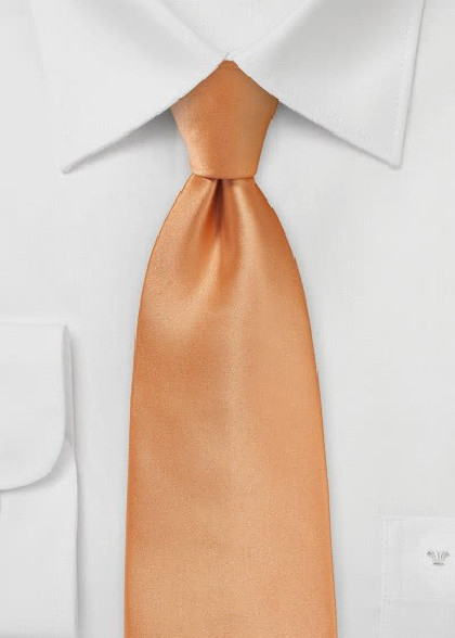 Modische Krawatte apricot Mikrofaser elegant