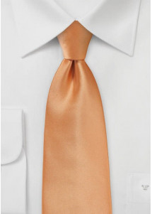 Stylische Businesskrawatte orangefarben Mikrofaser