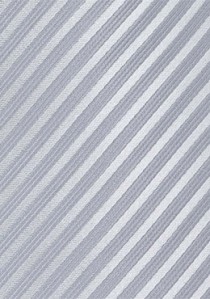 Krawatte Ton in Ton streifengemustert grau