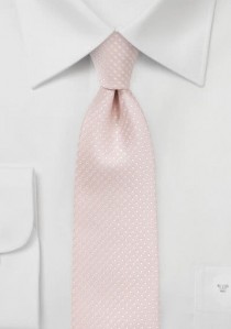 Krawatte feine Punkte rose