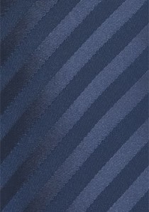 Herrenkrawatte Streifen marineblau Ton in Ton