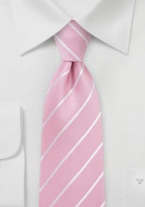 Krawatte pastellrosa Linien