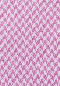 Krawatte strukturiert mit Baumwolle pinkfarben