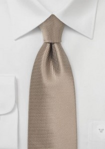 Krawatte Gitter-Struktur sandfarben
