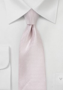 Krawatte geometrische Struktur pastellrosa