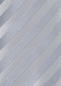 Granada Mikrofaser Krawatte in festlichem Silber