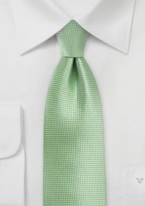 Krawatte unifarben lindgrün strukturiert