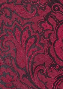 Modische Krawatte im Paisley-Design rot