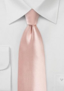 Krawatte unifarben pastellrosa