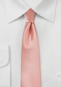 Krawatte schmal geformt Kunstfaser rosa